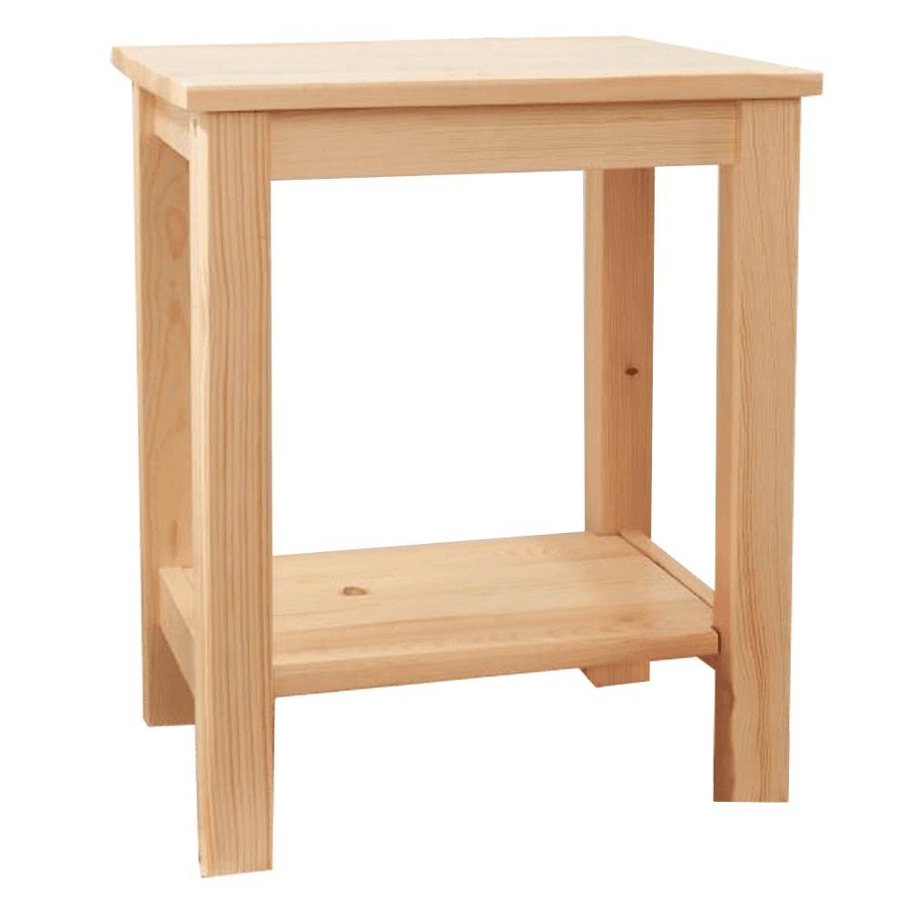 KONDELA Nočný stolík, drevo / prírodný, FOSIL